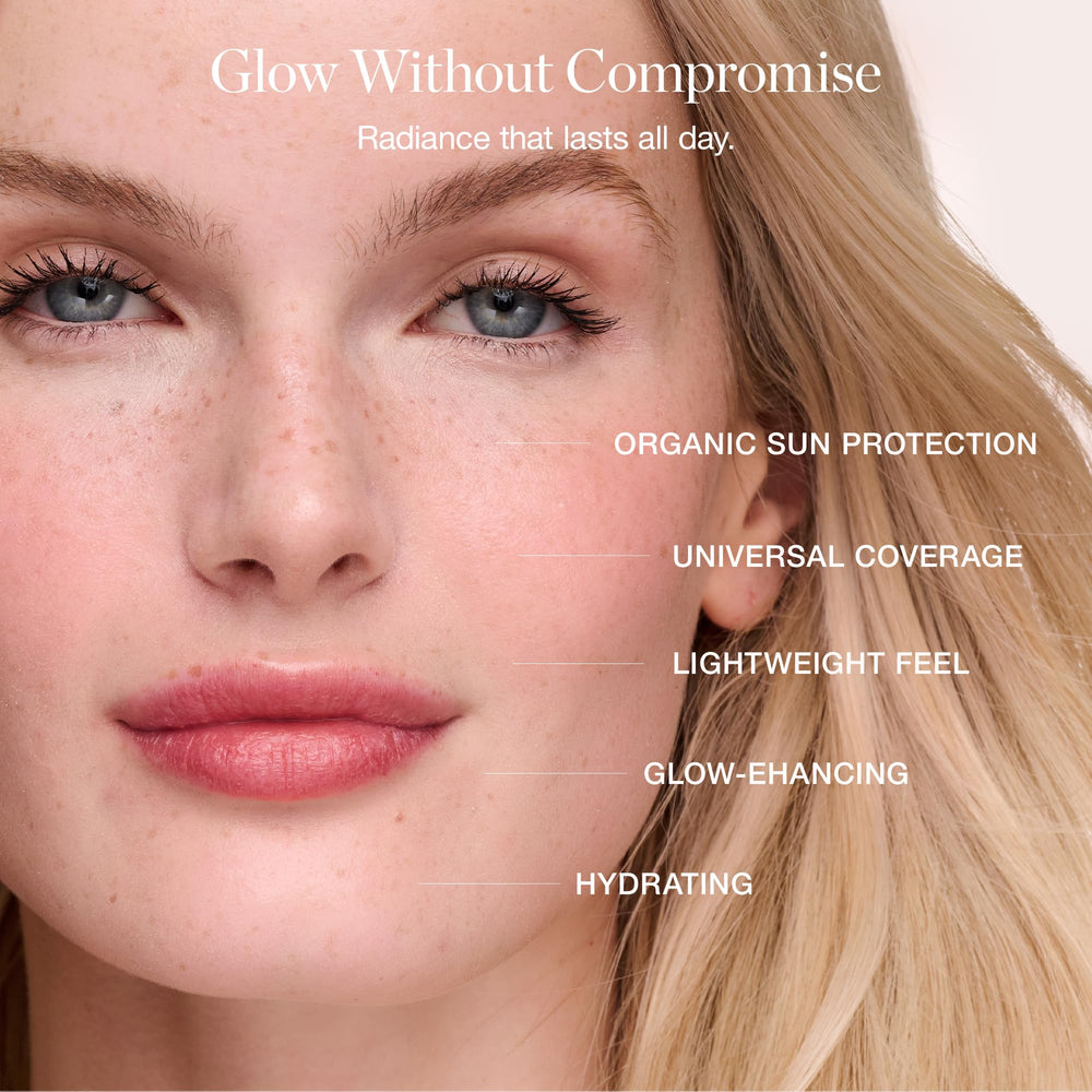 Ogee PROTECT Primer texture close-up emphasizing weightless, breathable formula for makeup prep.