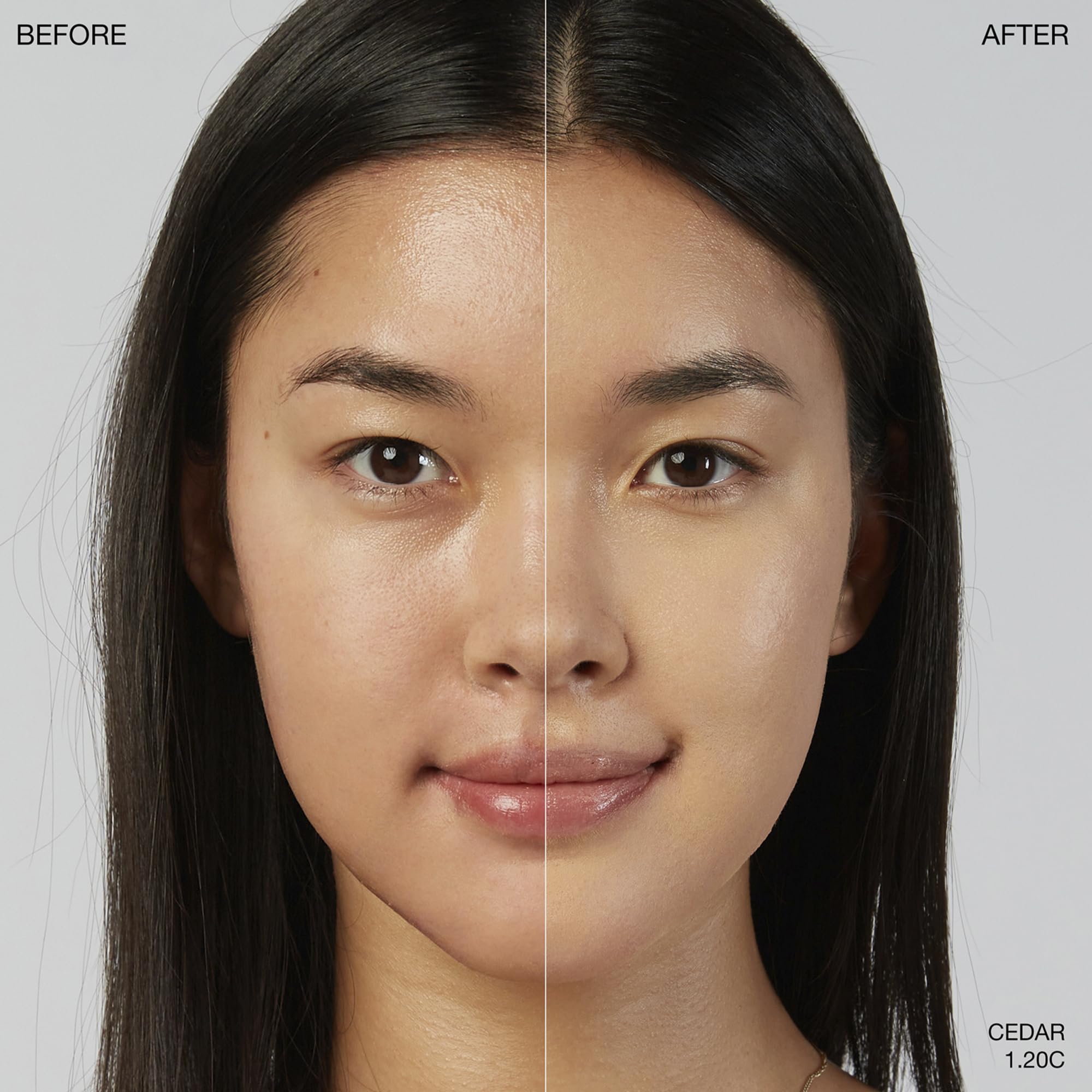 Ogee Sculpted Complexion Foundation Stick application stroke demonstrates buildable coverage.