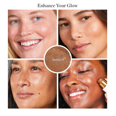 Ogee Sculpted Face Stick Amber-Sun Kissed Bronze creamy texture for buildable glow