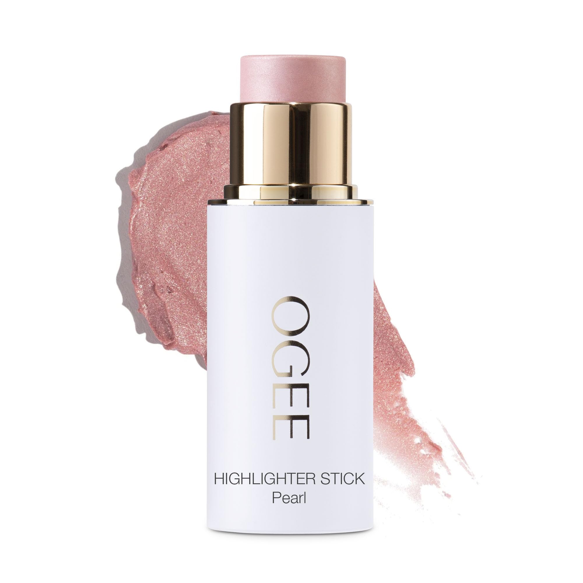 Ogee Sculpted Face Stick Pearl-Shimmer in compact showing soft, buildable glow