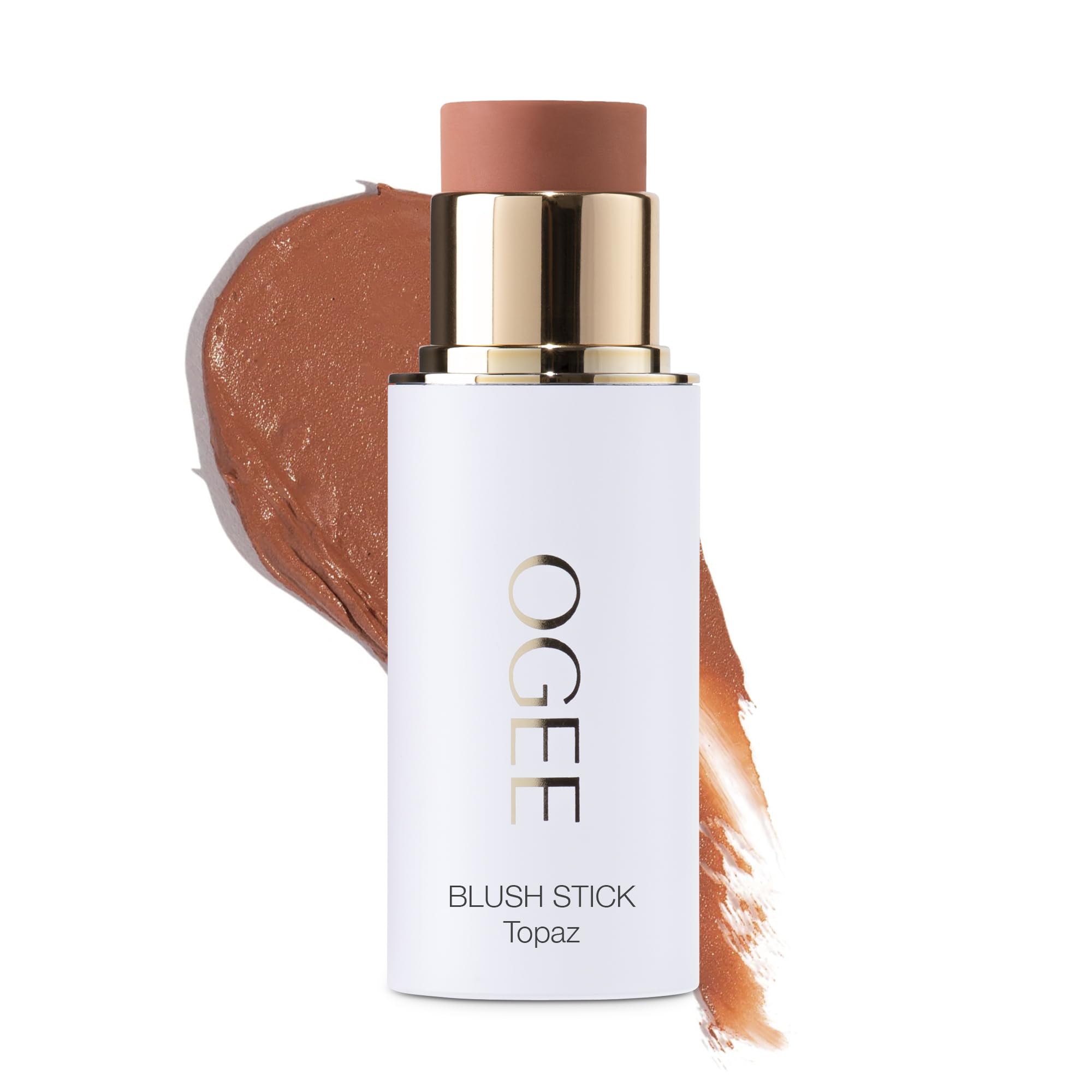 Ogee Sculpted Face Stick topaz-rosy-peach compact close-up for on-the-go glow