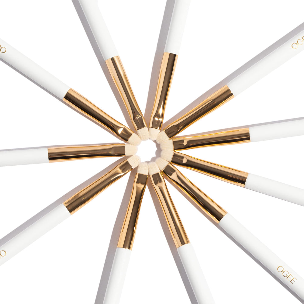 Ogee Sculpted Face Sticks paired with the Precision Brush for a cohesive look.