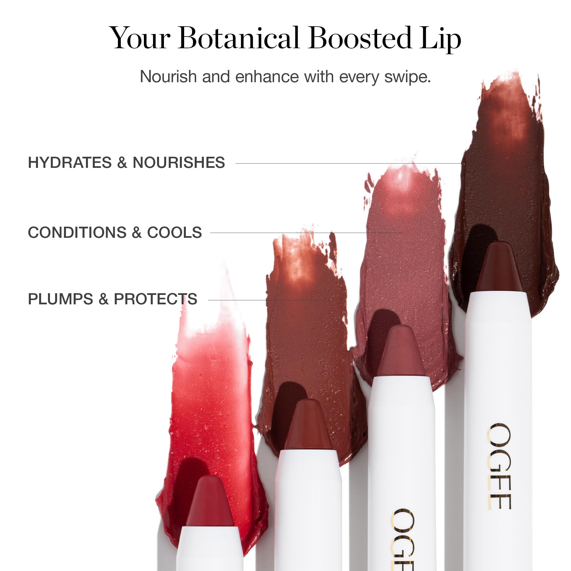 Ogee Linnea hyaluronic acid enrichment offers hydrating feel during wear