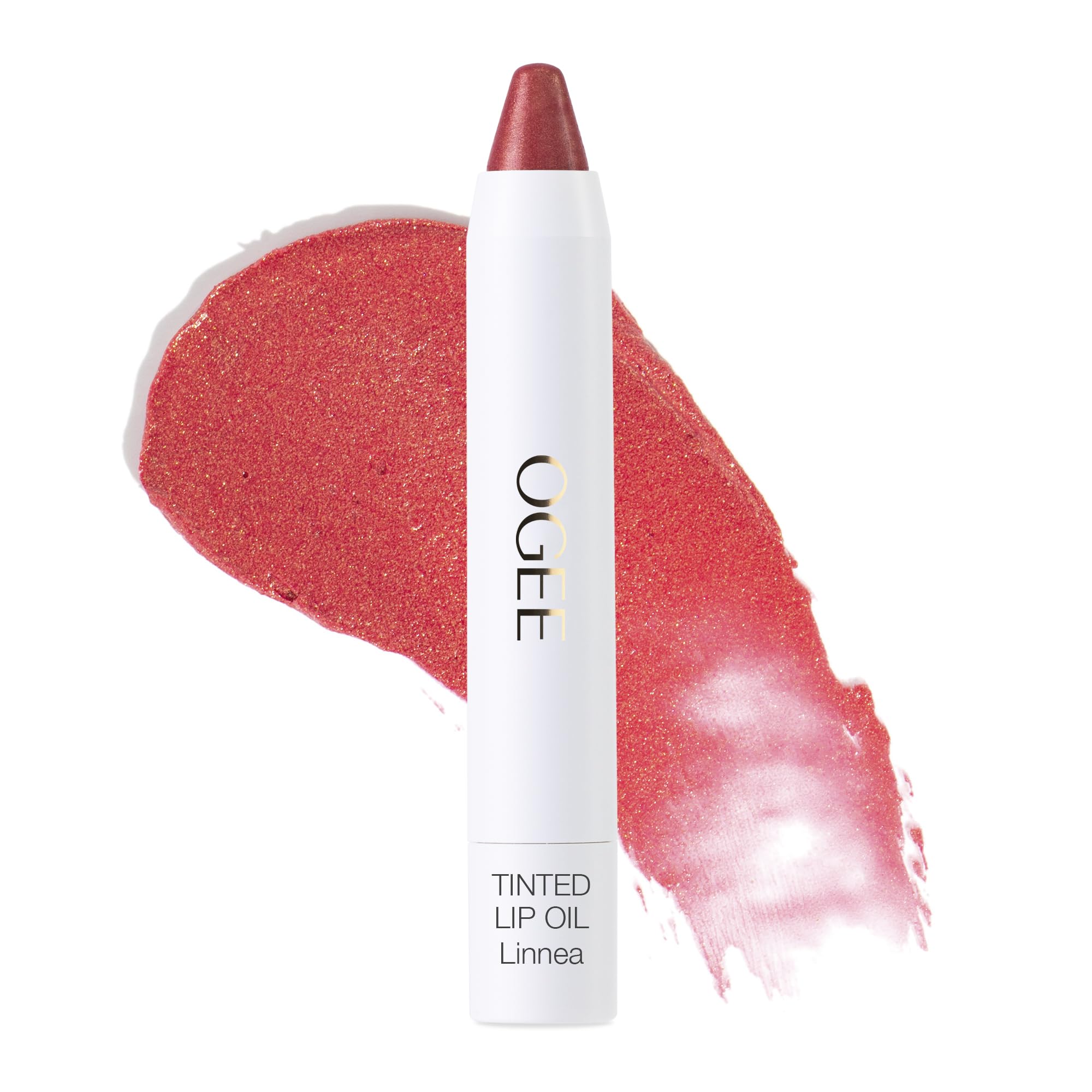 Ogee Linnea lip oil packaging shows premium sheen and travel-friendly design for on-the-go glow