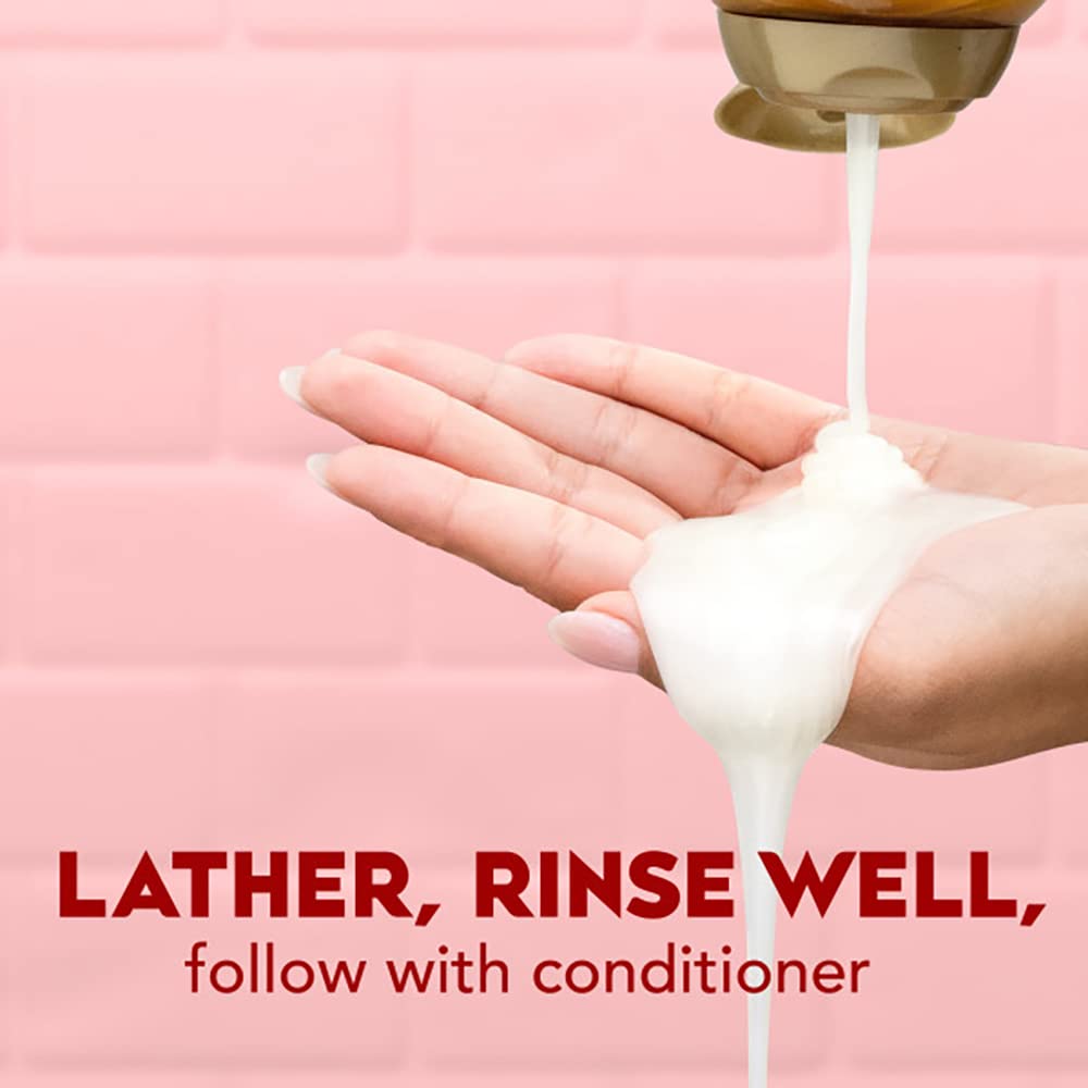 OGX coconut oil and caffeine combo highlights hydrating, scalp-awakening benefits.