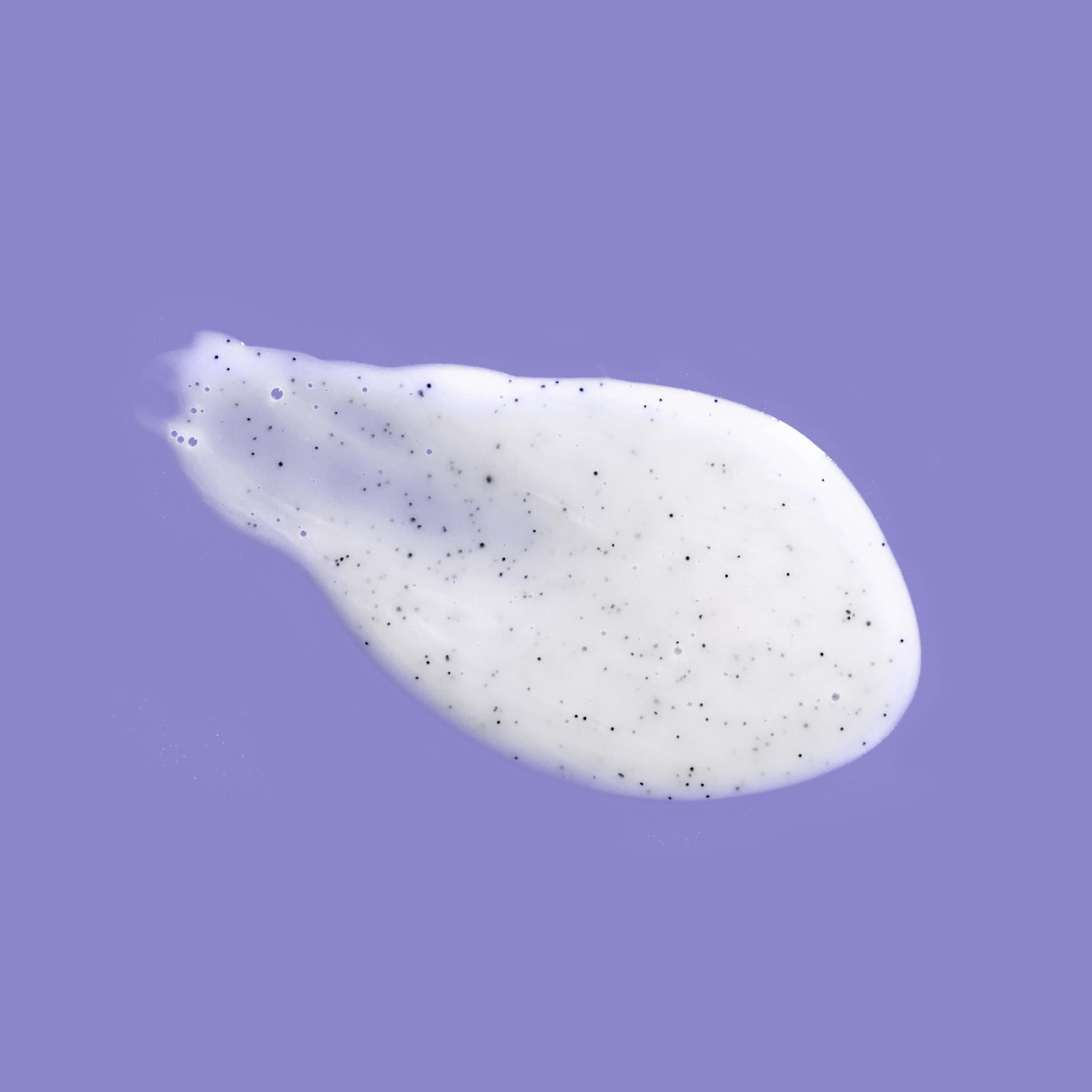 Fresh, hydrated skin after using OGX Calming wash and scrub.