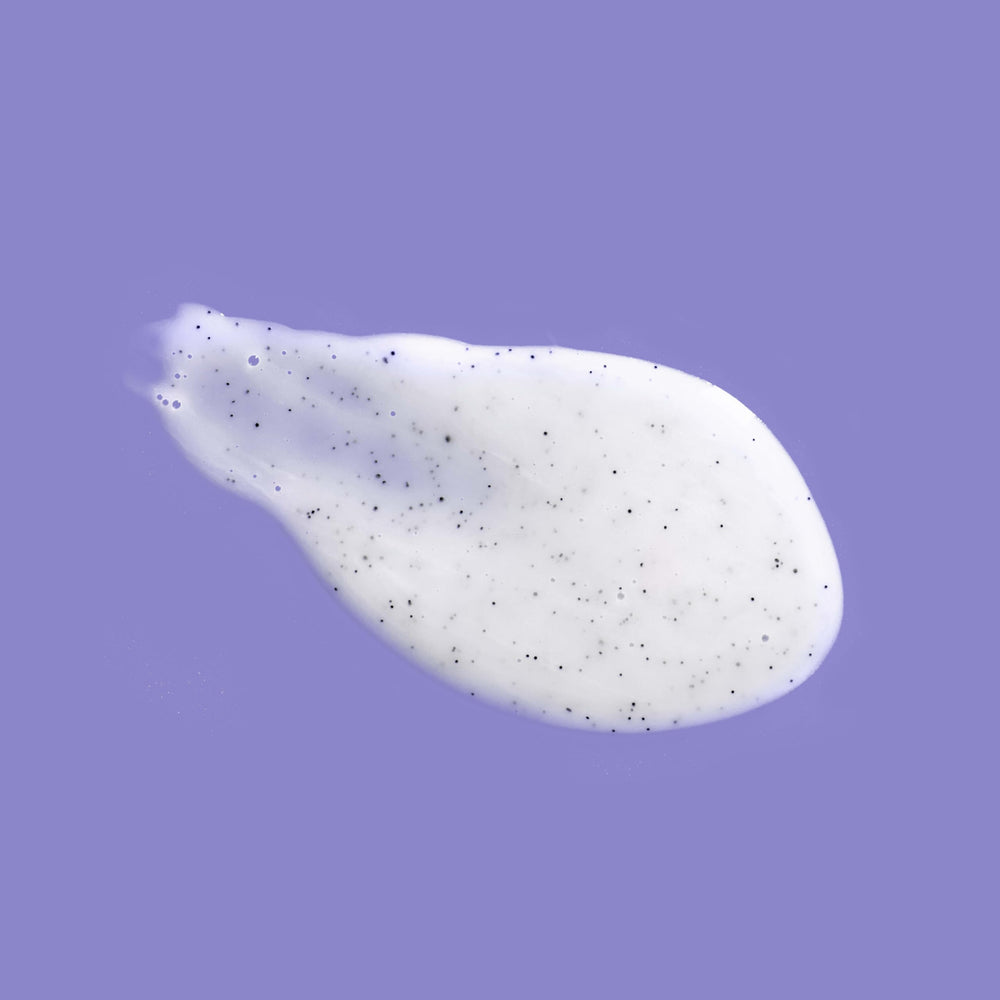 Fresh, hydrated skin after using OGX Calming wash and scrub.