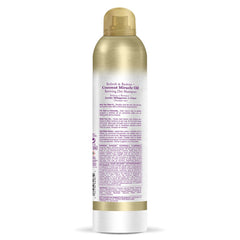 OGX coconut miracle oil dry shampoo spray ready to refresh roots between washes