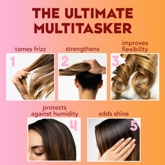 OGX Frizz-Free + Keratin Shampoo ingredients highlight keratin and argan for stronger hair.