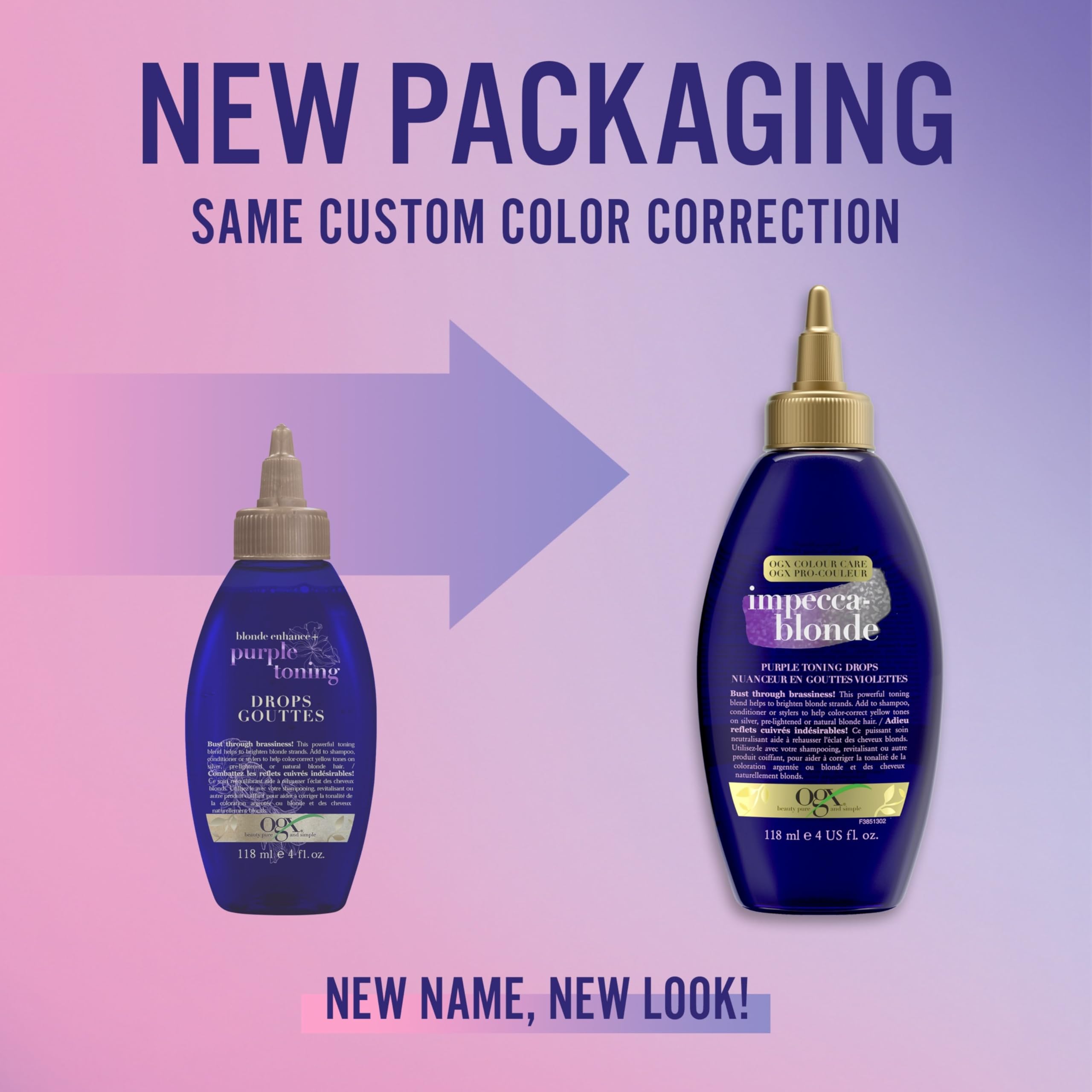 Impecca-Blonde Purple Toning Drops dropper ready to customize your blonde tone.