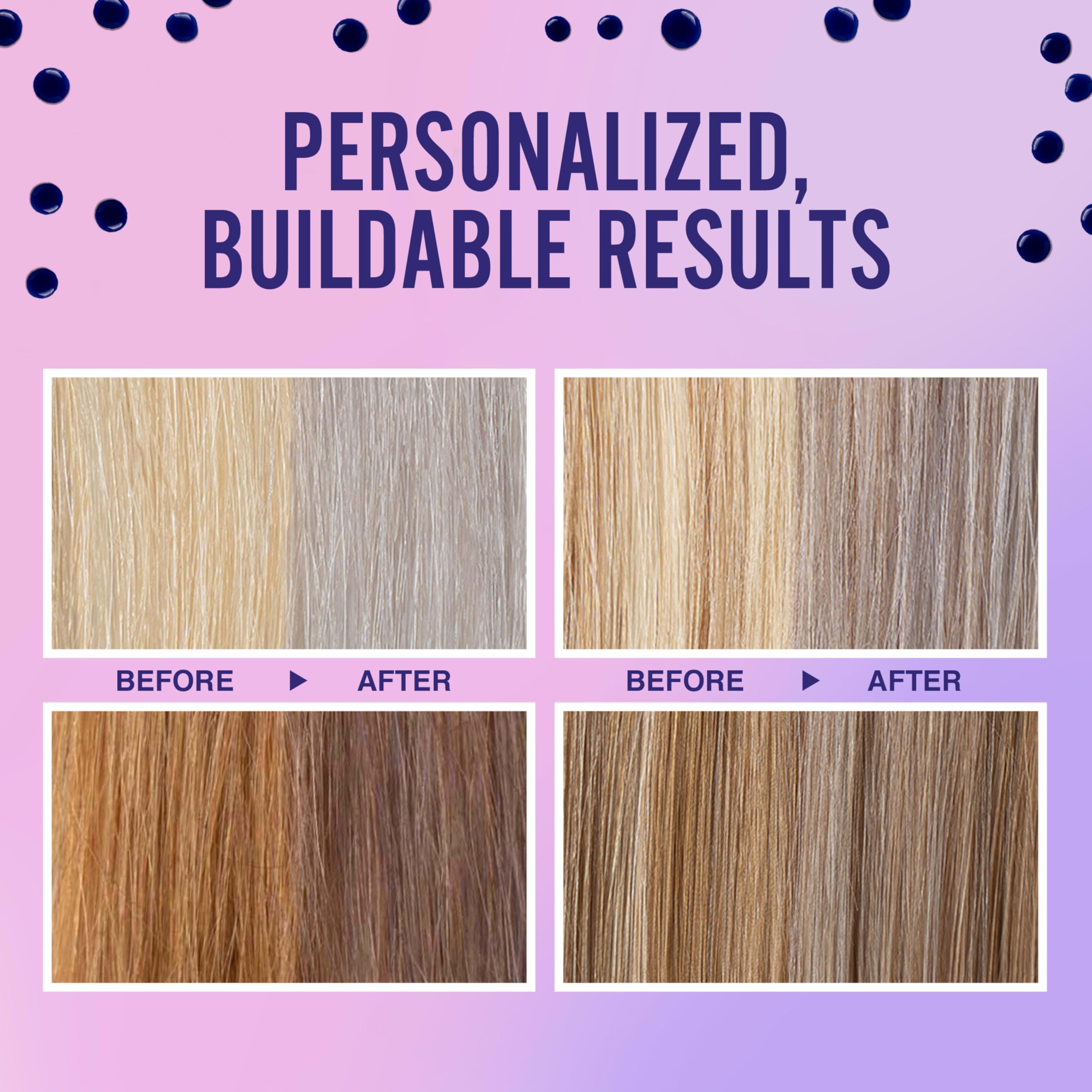 OGX purple fig and iris ingredients illustrate color-brightening care for hair.