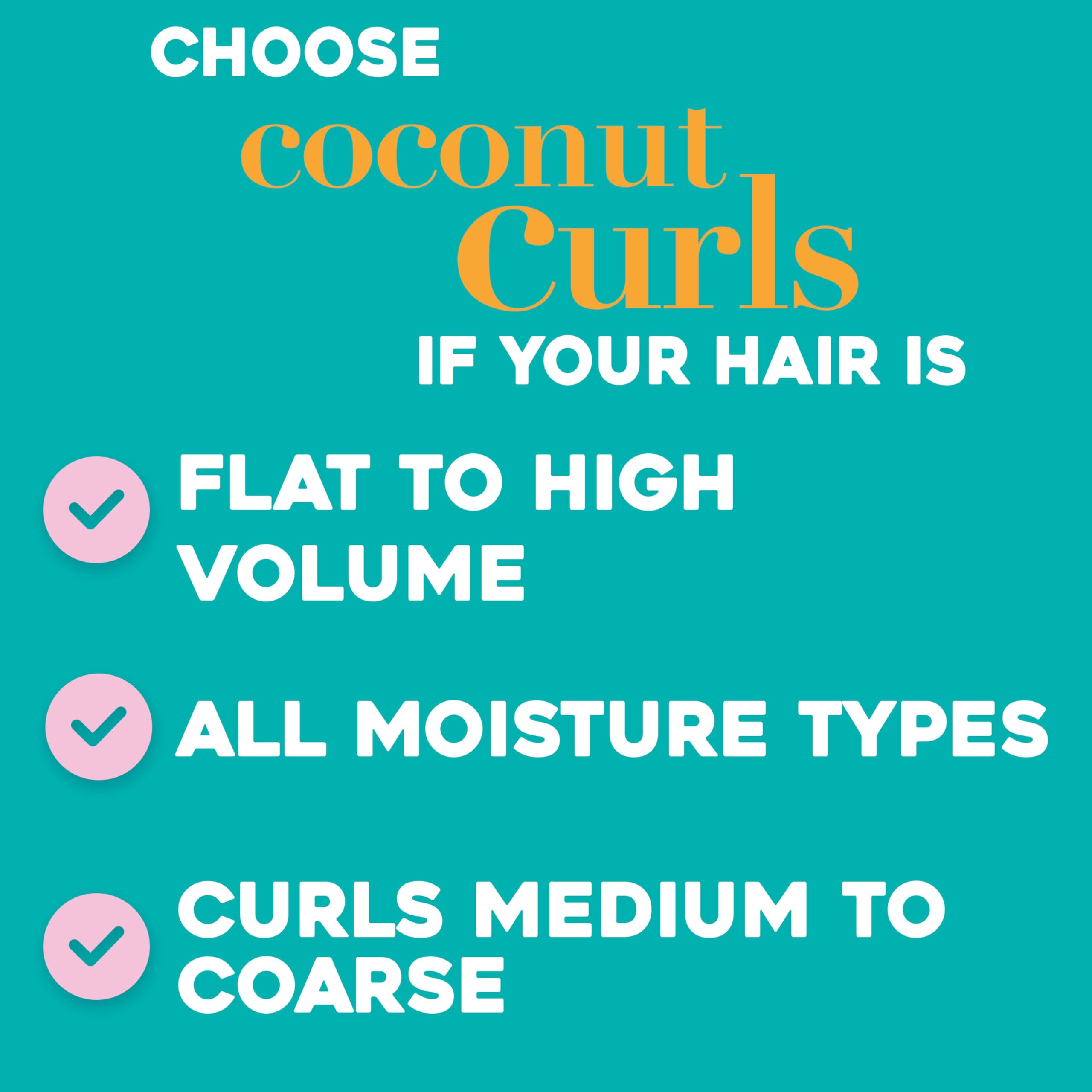 OGX curls after use with smoother, frizz-controlled texture.