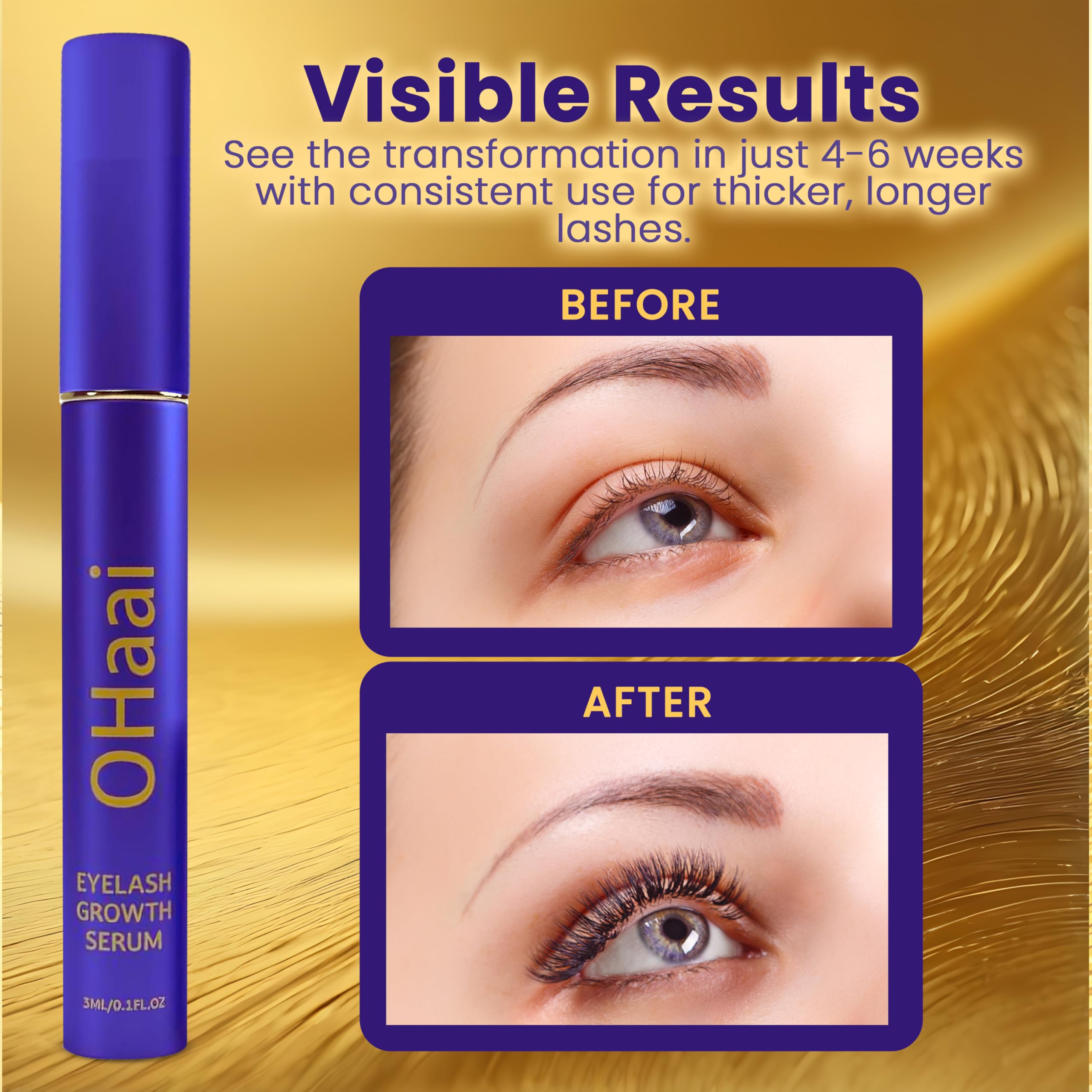OHaai precision applicator brush provides precise nightly lash application