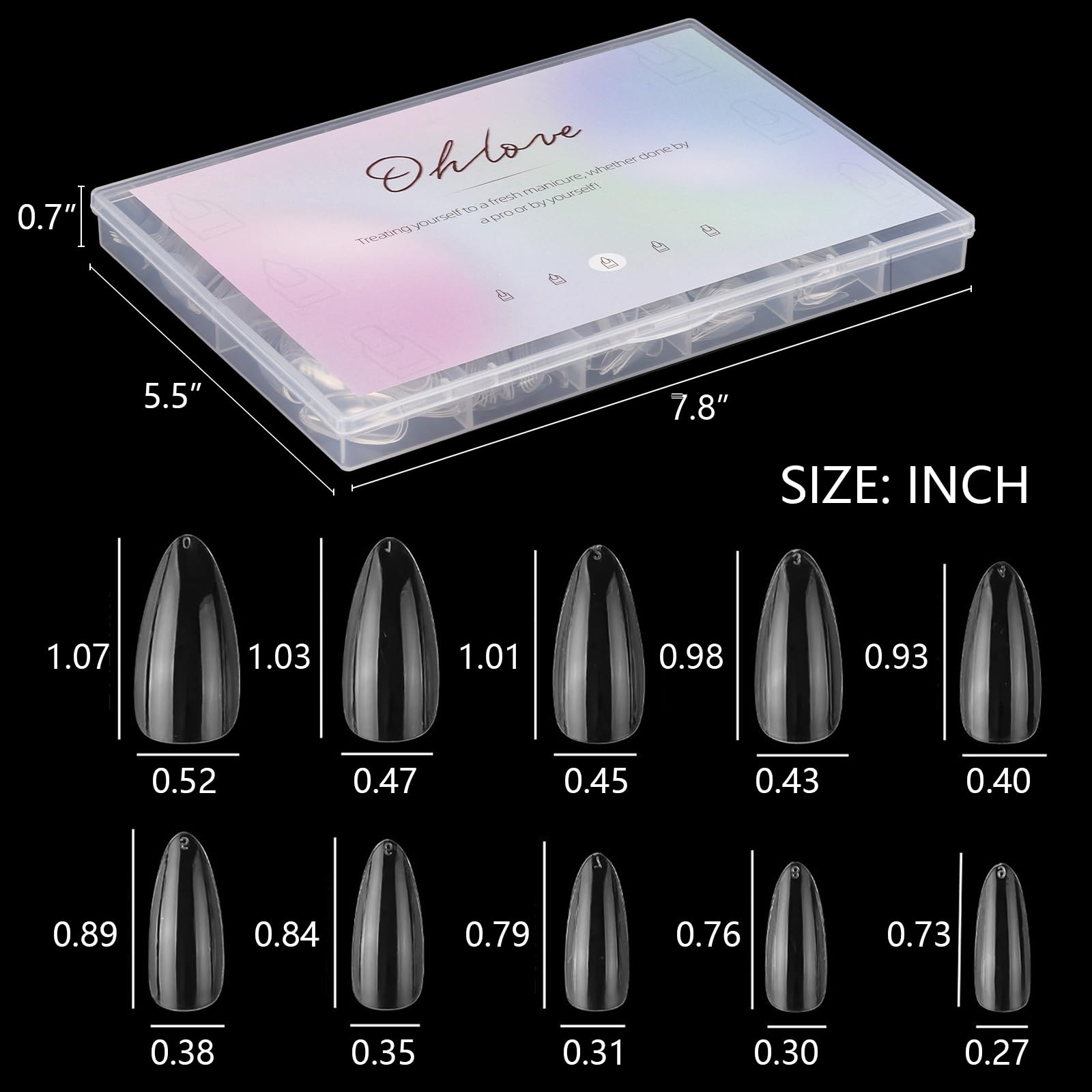 Ohlove application-friendly full-cover nails simplify trimming and painting for a lasting finish