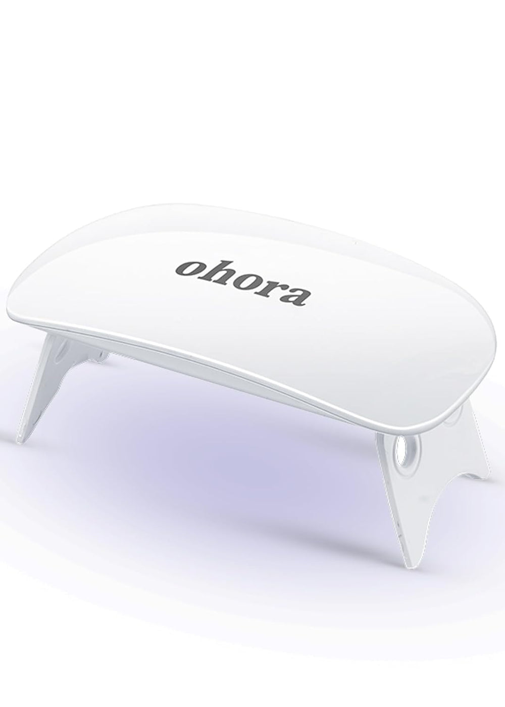 ohora Care LED Lamp compact size for convenient on-the-go gel nail curing.