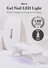 ohora Care LED Lamp with six LEDs for fast, even gel strip curing.