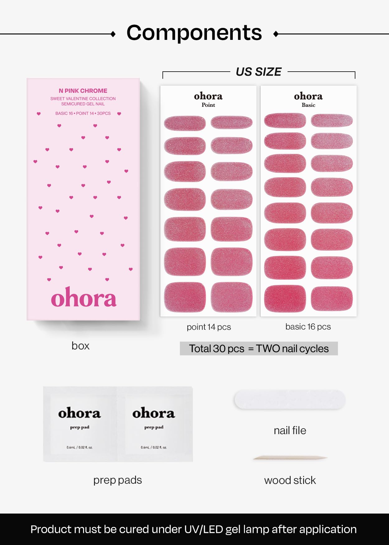 ohora gel nail wraps cure under UV lamp demonstrates durable wear