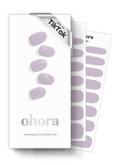 ohora N Cream Lavender wraps closeup shows salon-quality finish with lasting wear