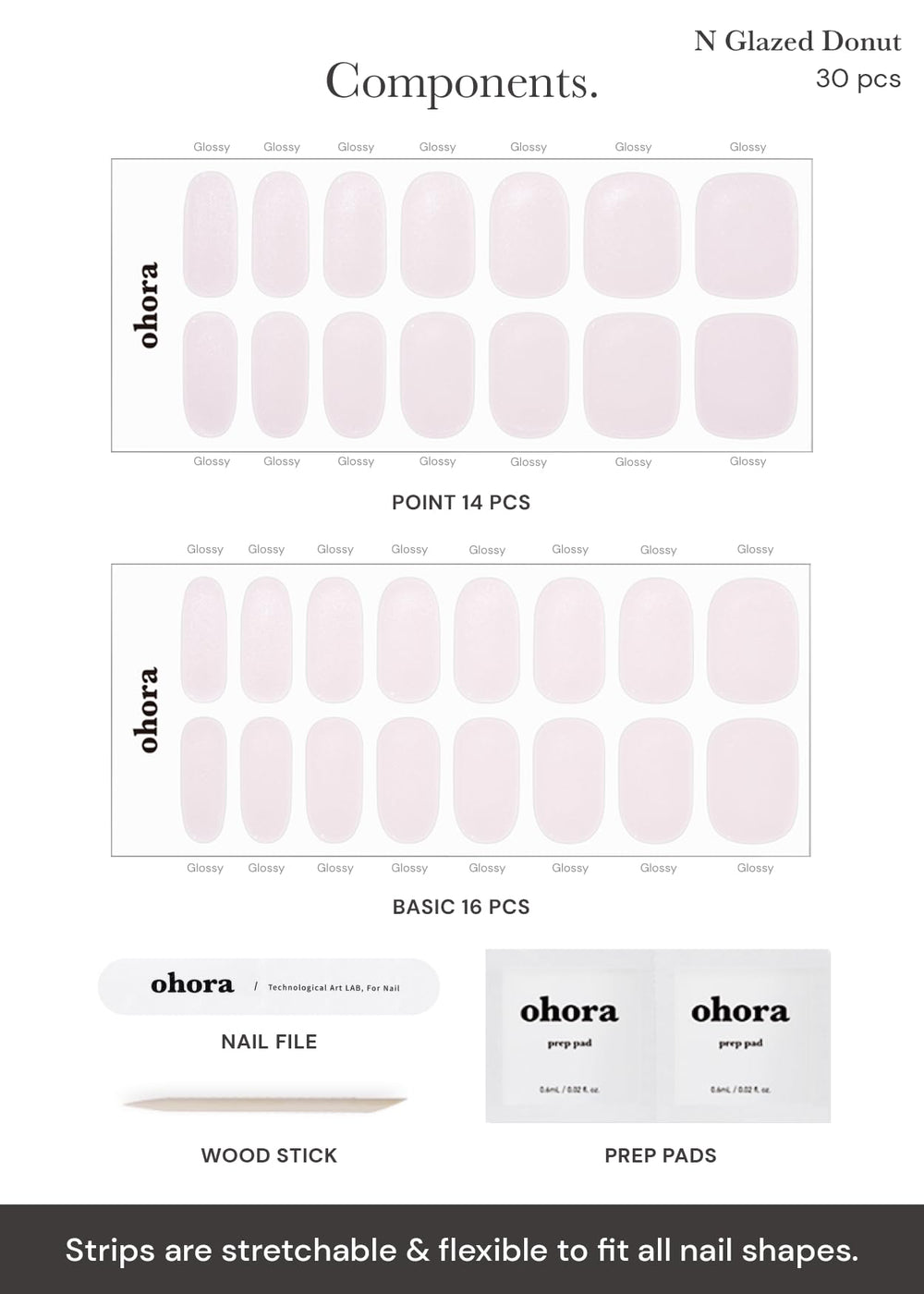 ohora n glazed donut bare nail before application: prep-ready base for smooth results.