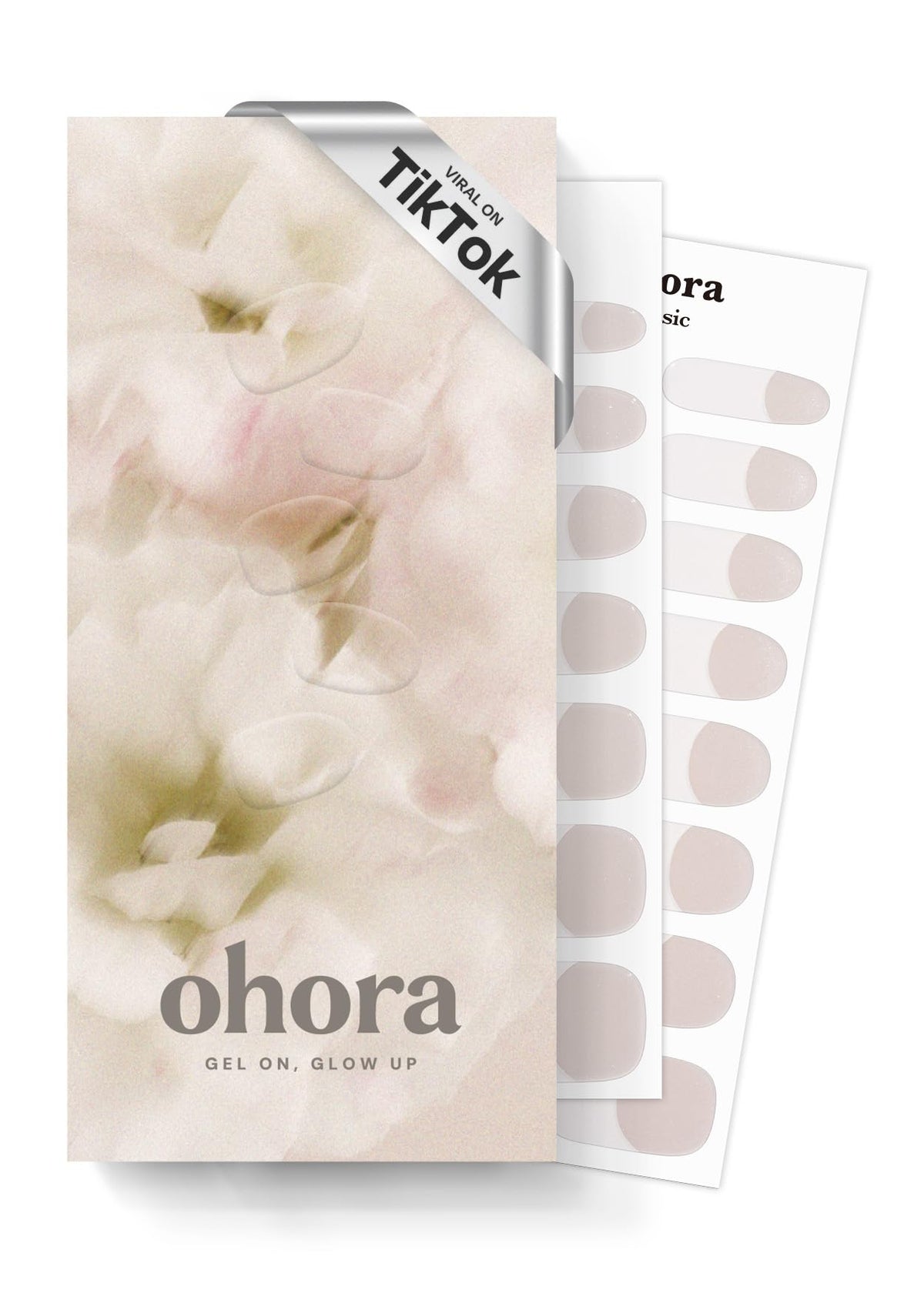ohora-n-glow-french-box-set with 30 wraps and tools for at-home salon-quality nails