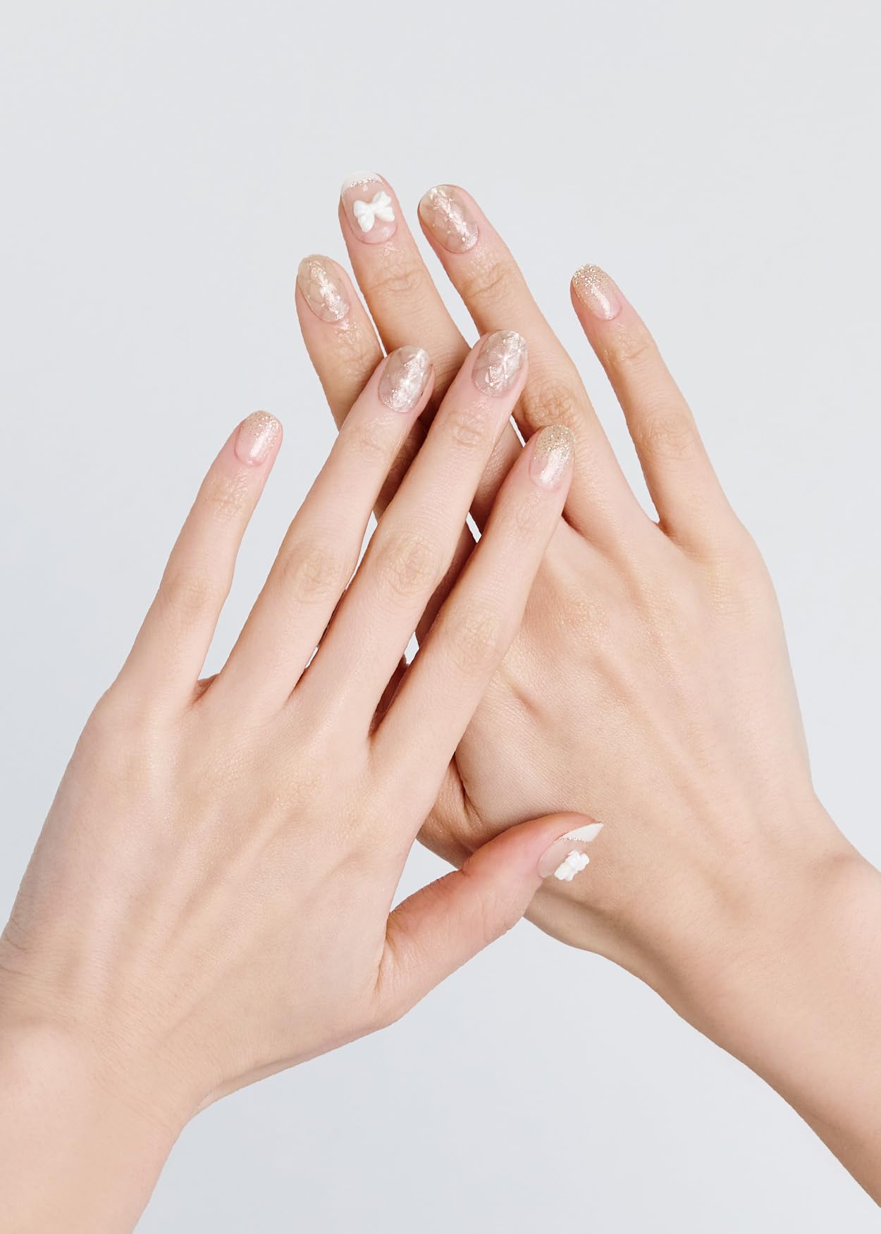 ohora N Grace Bloom wraps laid out reveal color variety for quick at-home nails.