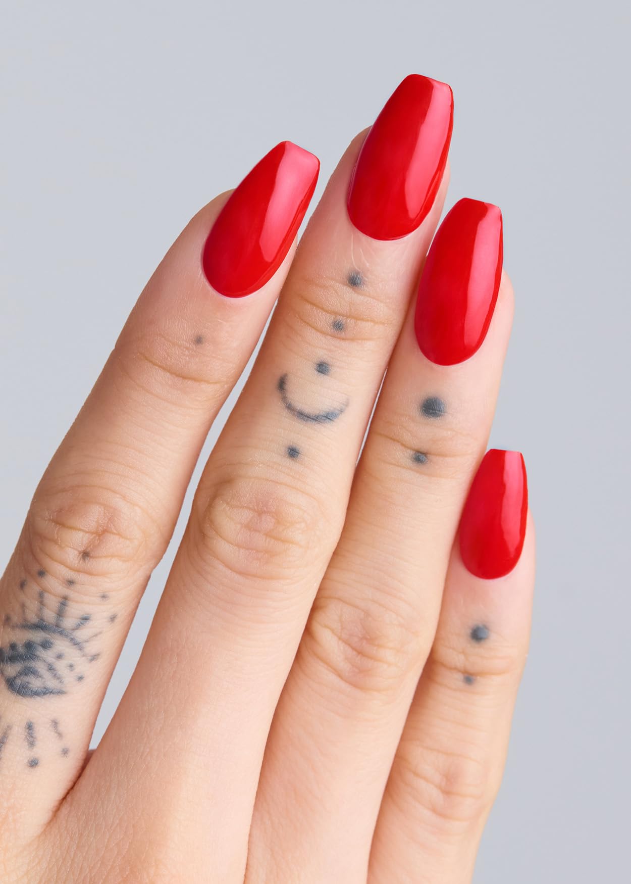ohora n hot cherry nail wraps close-up showing variety and color range