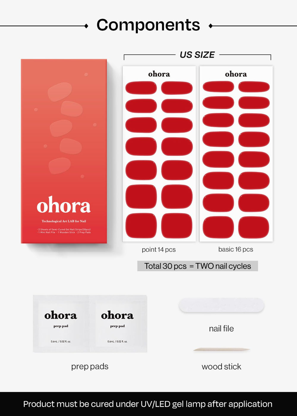ohora n hot cherry lamp curing scene compatible with any uv-led lamp