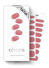 ohora N Juliet pink wraps for quick salon-style nails at home
