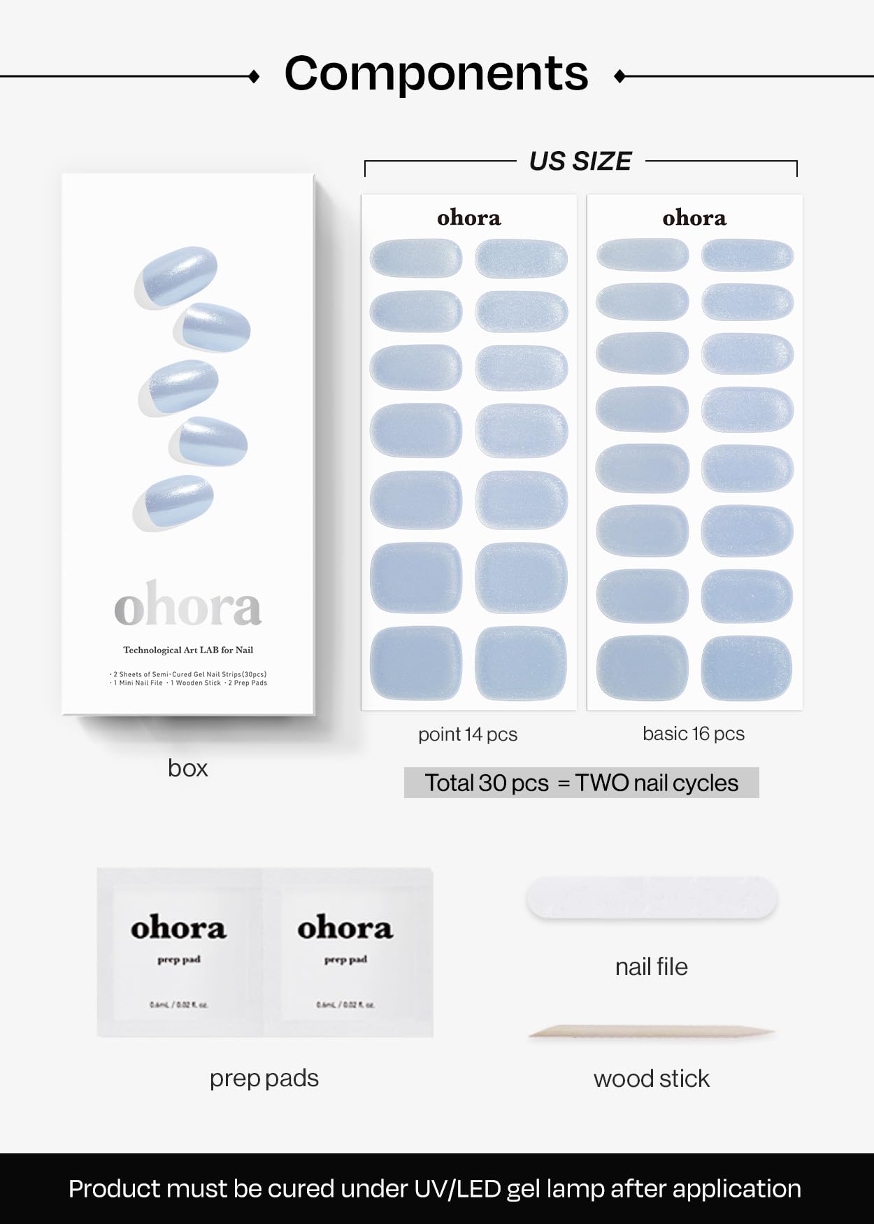 ohora N Light Blue Chrome removal demonstrates simple peel-off with minimal effort.