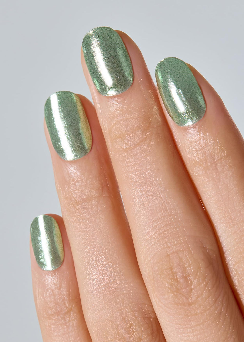ohora N Matcha Chrome swatch strip displays color options for glam ideas.