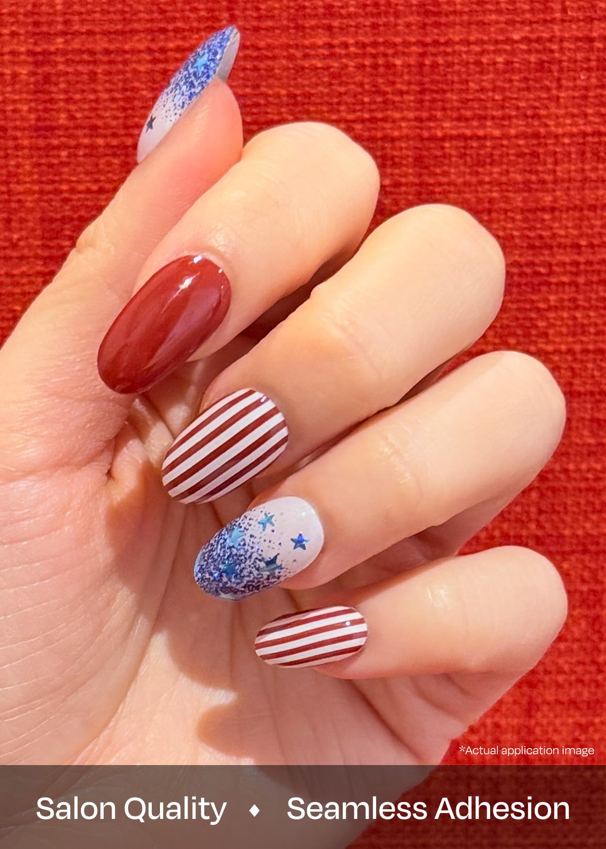 ohora N Spangled Burst included prep pads and nail file for smooth nail prep