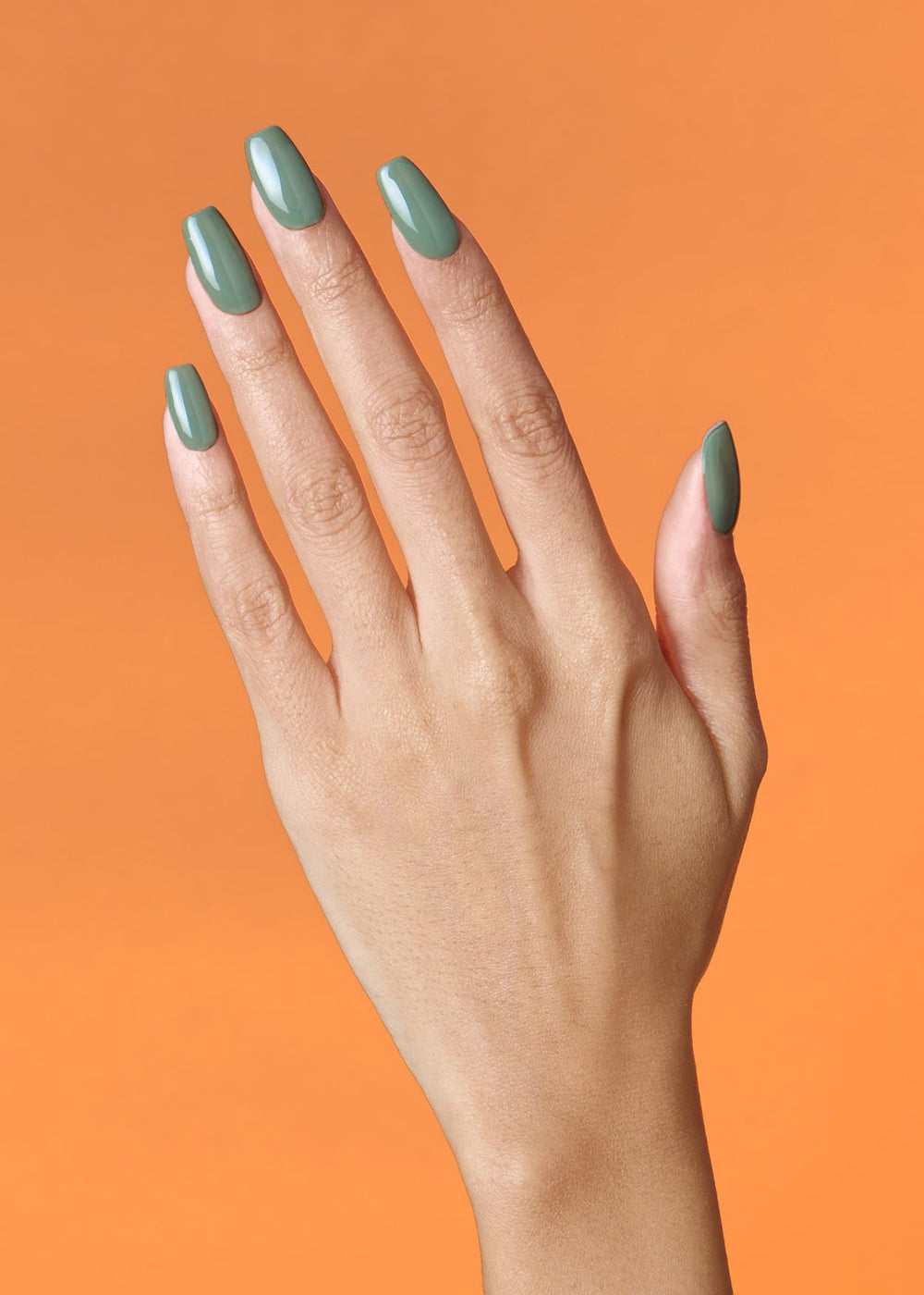 ohora nail wrap application cream leaf closeup shows simple placement for salon-like nails