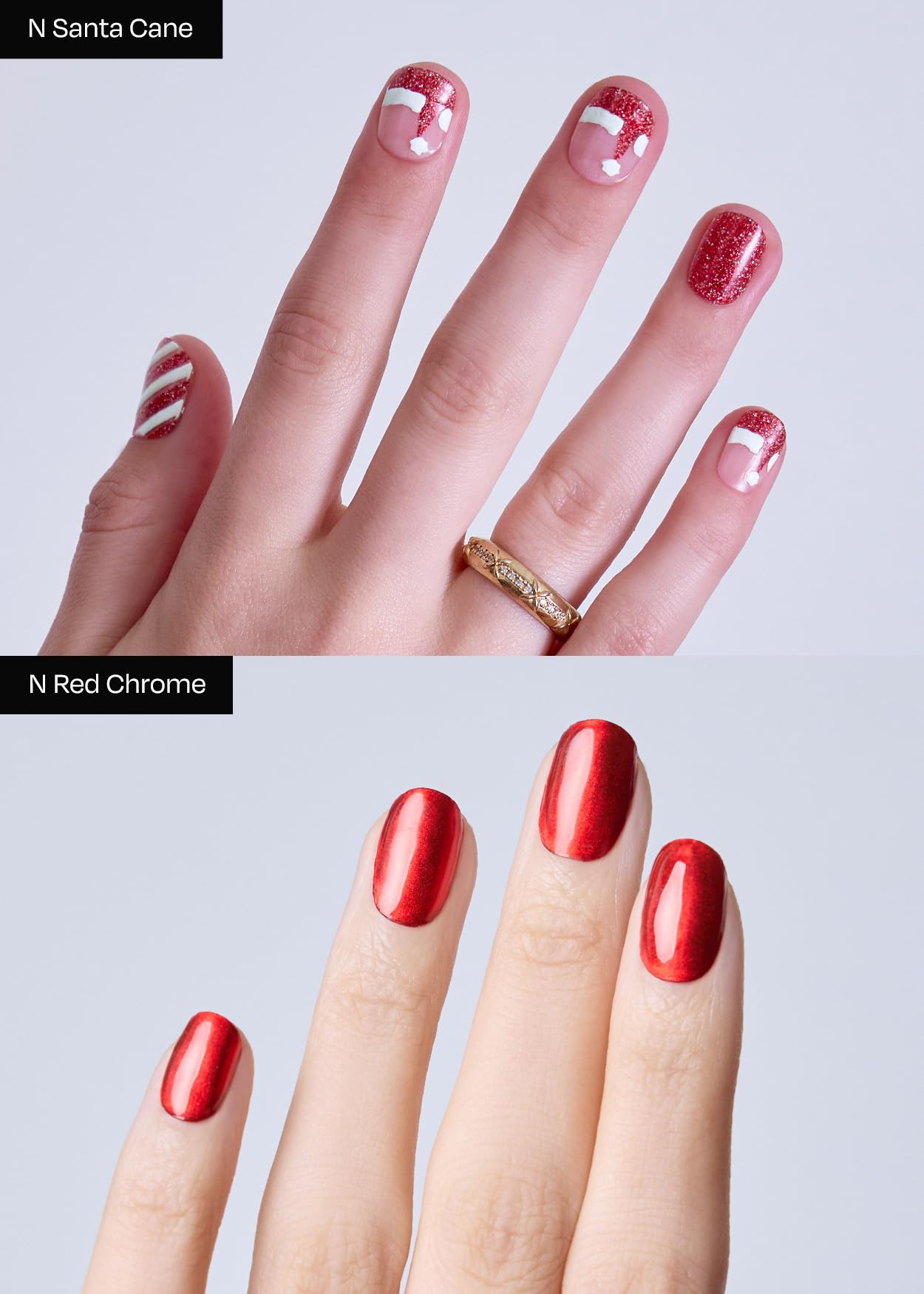 ohora nail wrap application step showing easy at-home use.