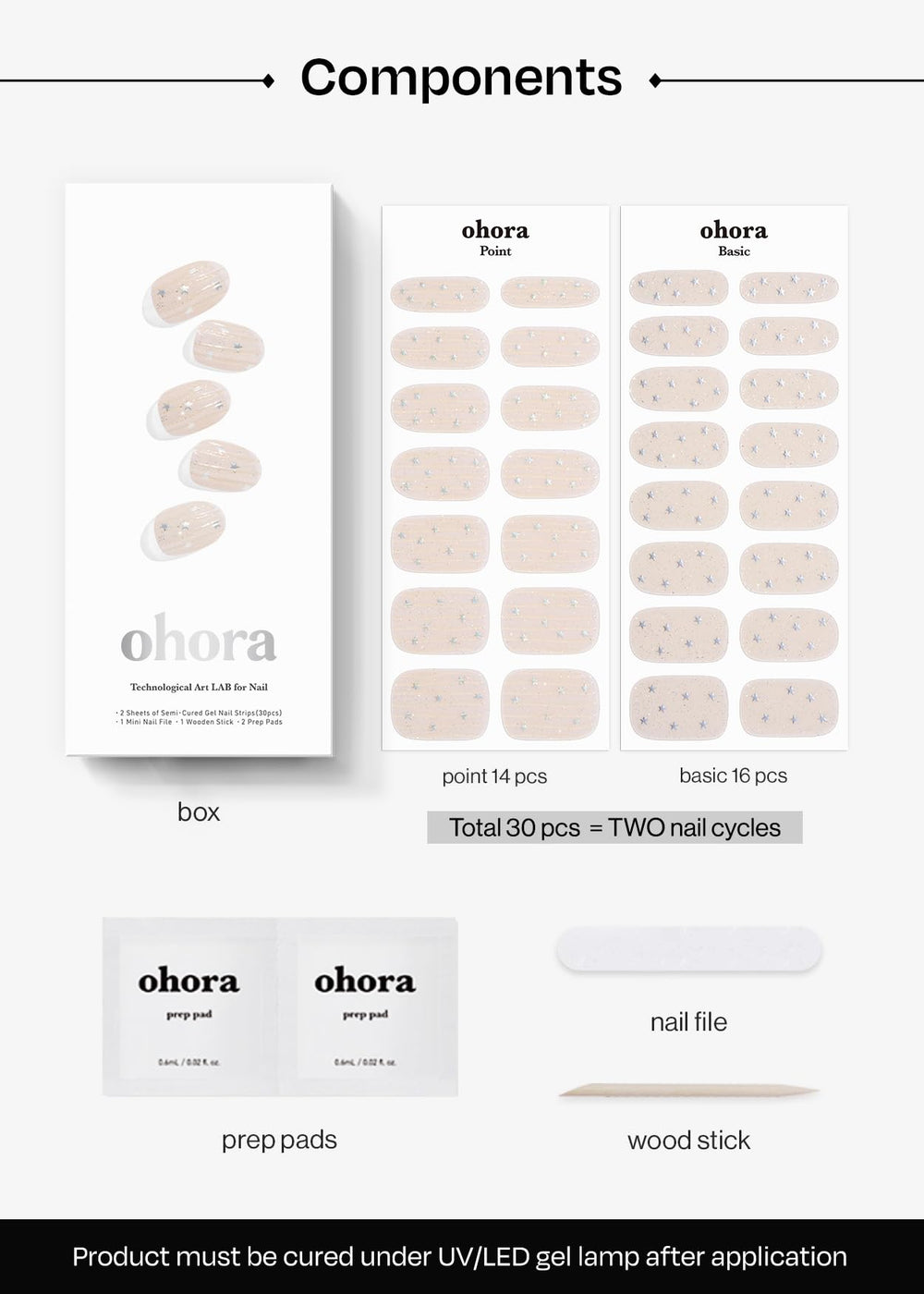 ohora N Milky Star removal easy removal shows mess-free removal process.