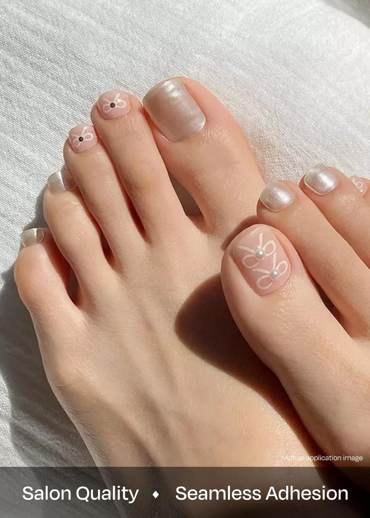 ohora Semi Cured Gel Pedi Strips P Lily prep pads included