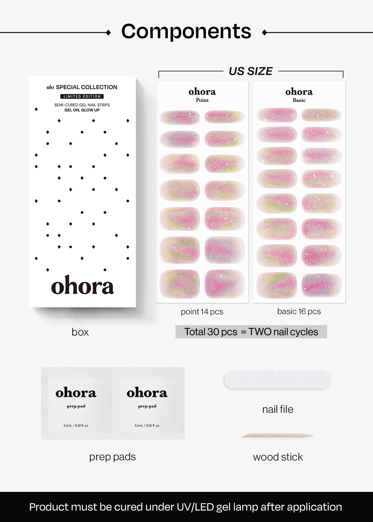 ohora Rainbow Bomb waterproof top gel delivers durable shine