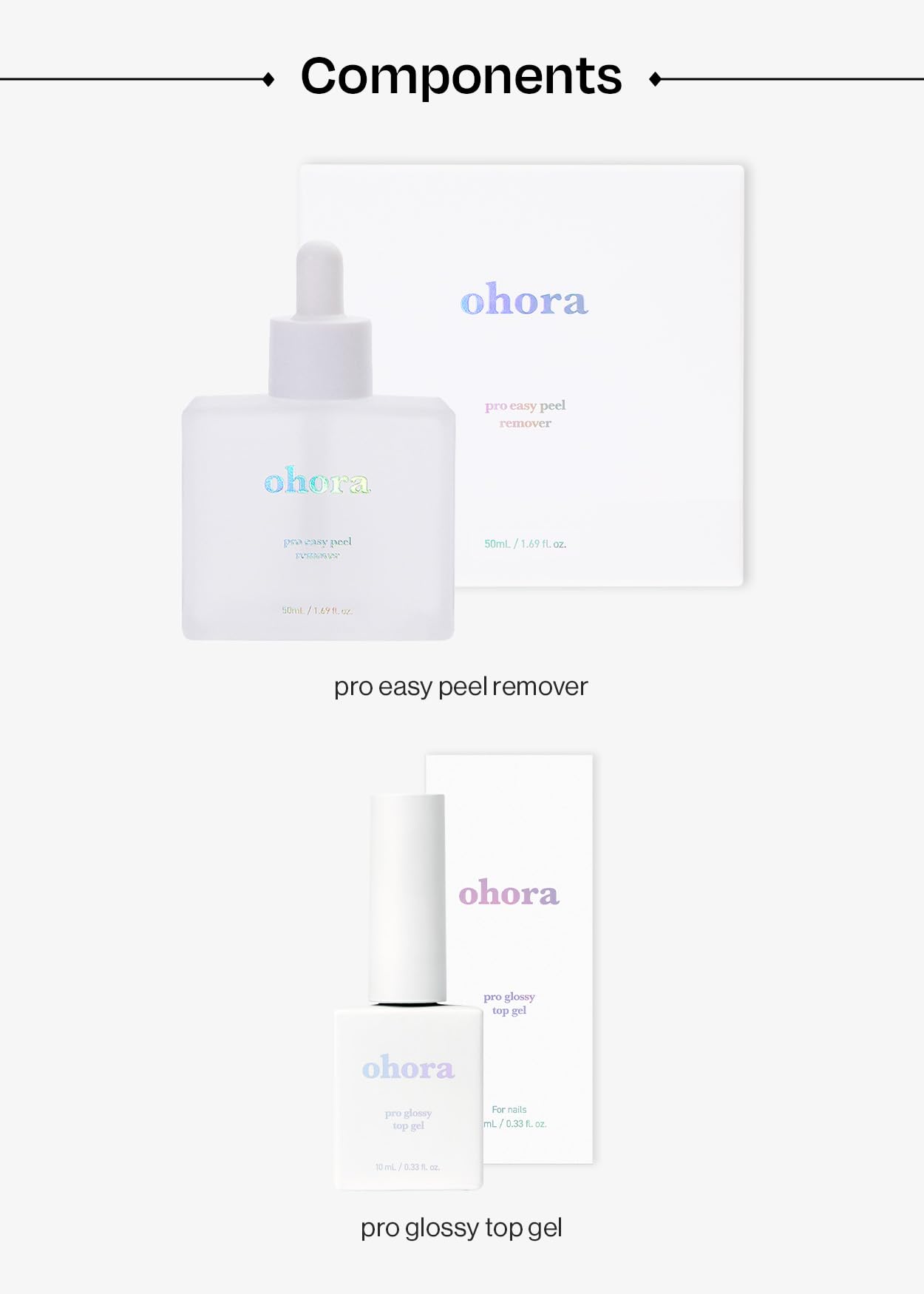 ohora salon-like results at home, gel nail strips in minutes.