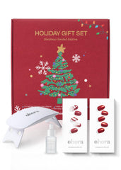 ohora Santa Cane nail strips pack for quick at-home holiday nails.