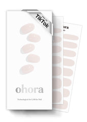 ohora semi cured gel nail strips n cream light pack closeup for salon-quality nails