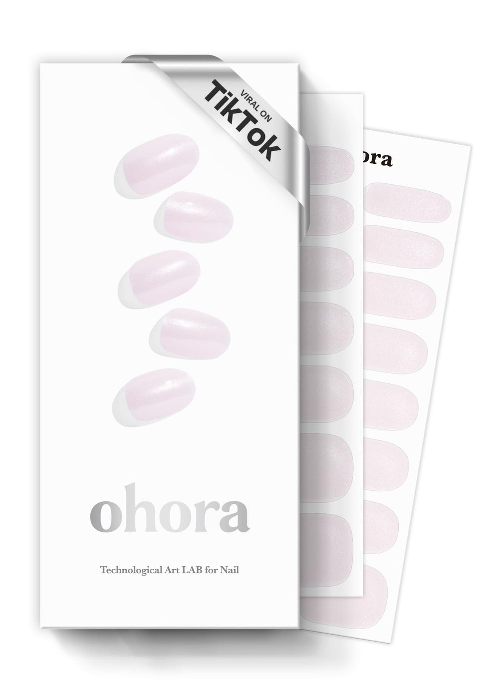 ohora semi-cured gel nail strips n glazed donut pack: salon-ready color kit for DIY nails.
