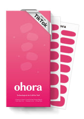 ohora semi cured gel nail strips It's That Pink box showcases salon-grade at-home manicure prep