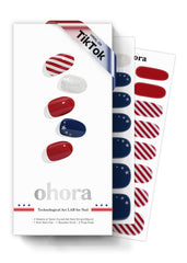 ohora semi cured gel nail strips N State Twilight box for salon-ready at-home manicures.