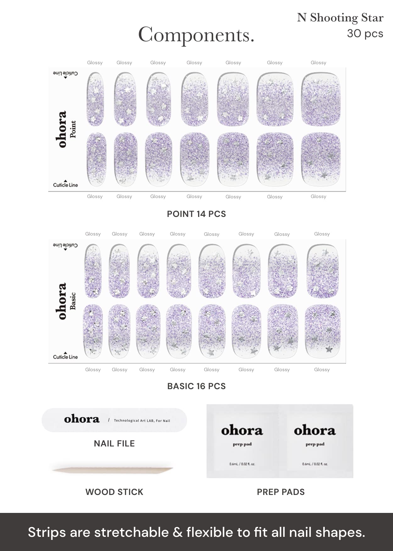 ohora Shooting Star waterproof top coat effect on wear