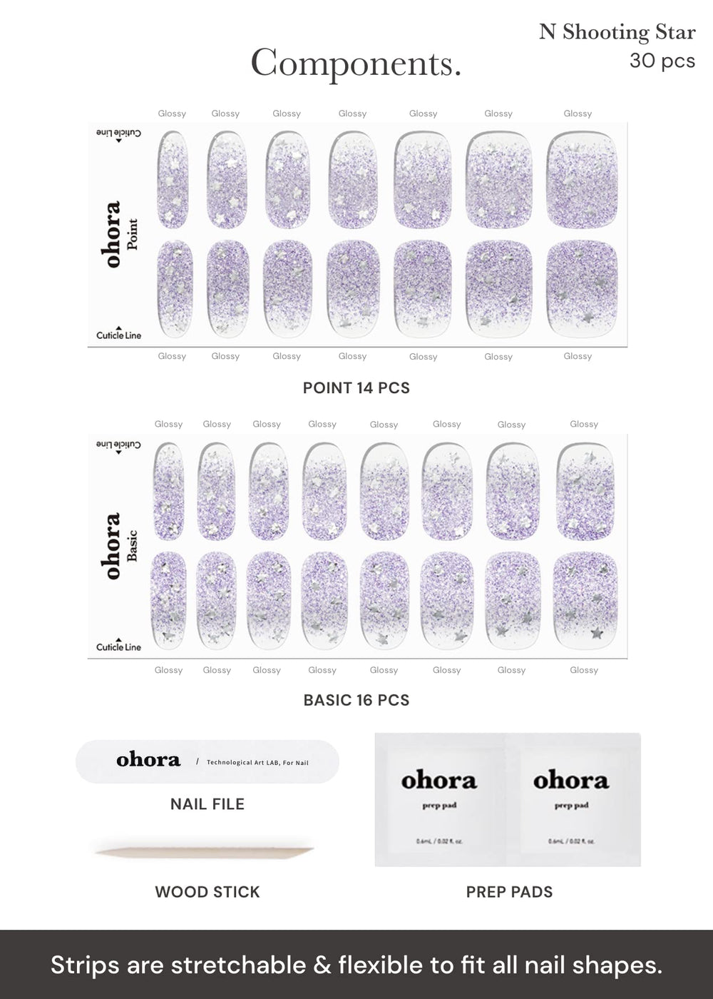 ohora Shooting Star waterproof top coat effect on wear