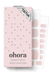 ohora Semi Cured Gel Pedi Strips glassy finish pack for at-home salon-quality nails