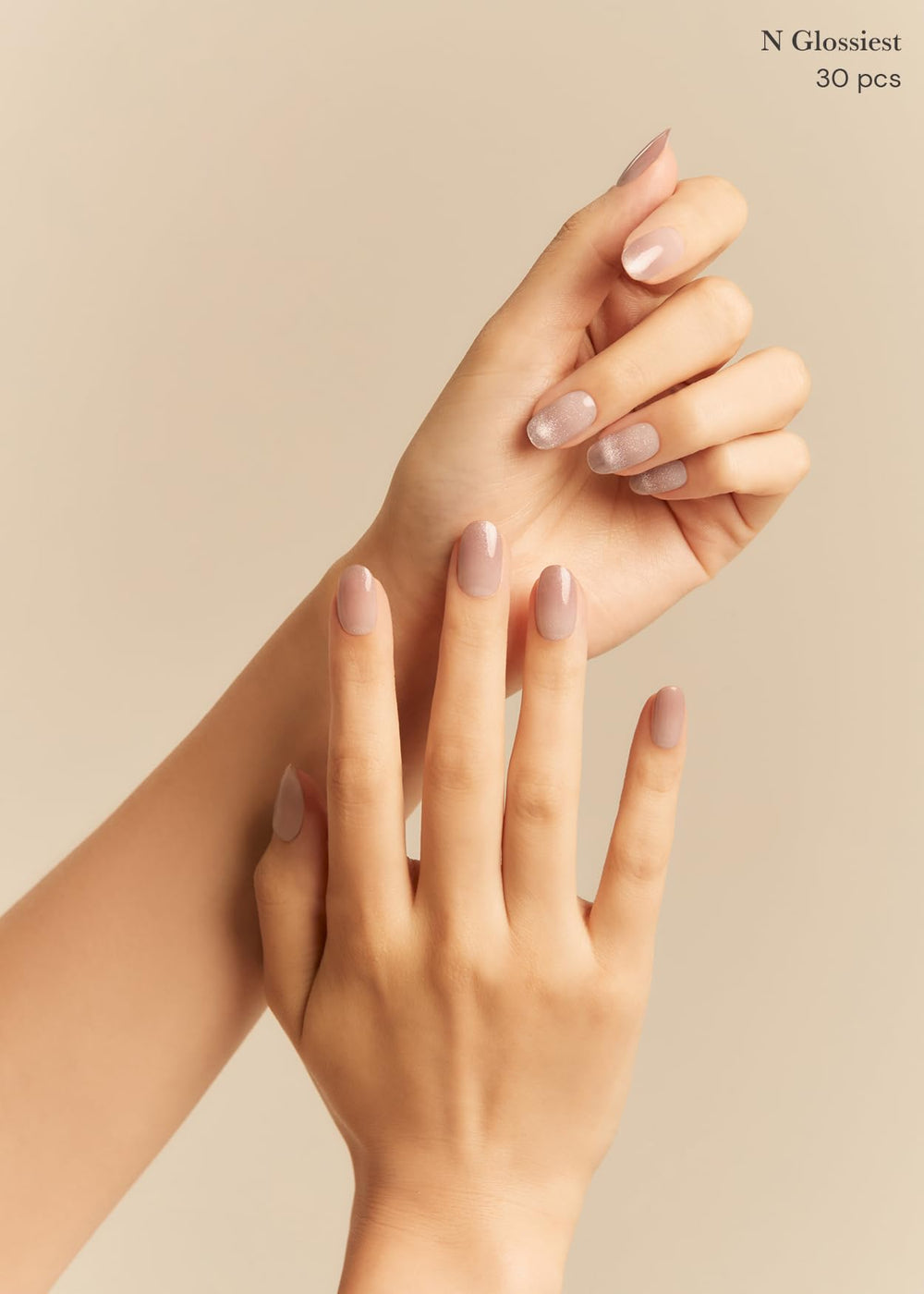 ohora Semi Cured Gel Nail Strips N Glossiest long-lasting wear under daily activities