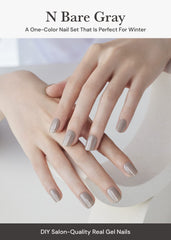 ohora semi cured gel nail strips kit contents with pads and file