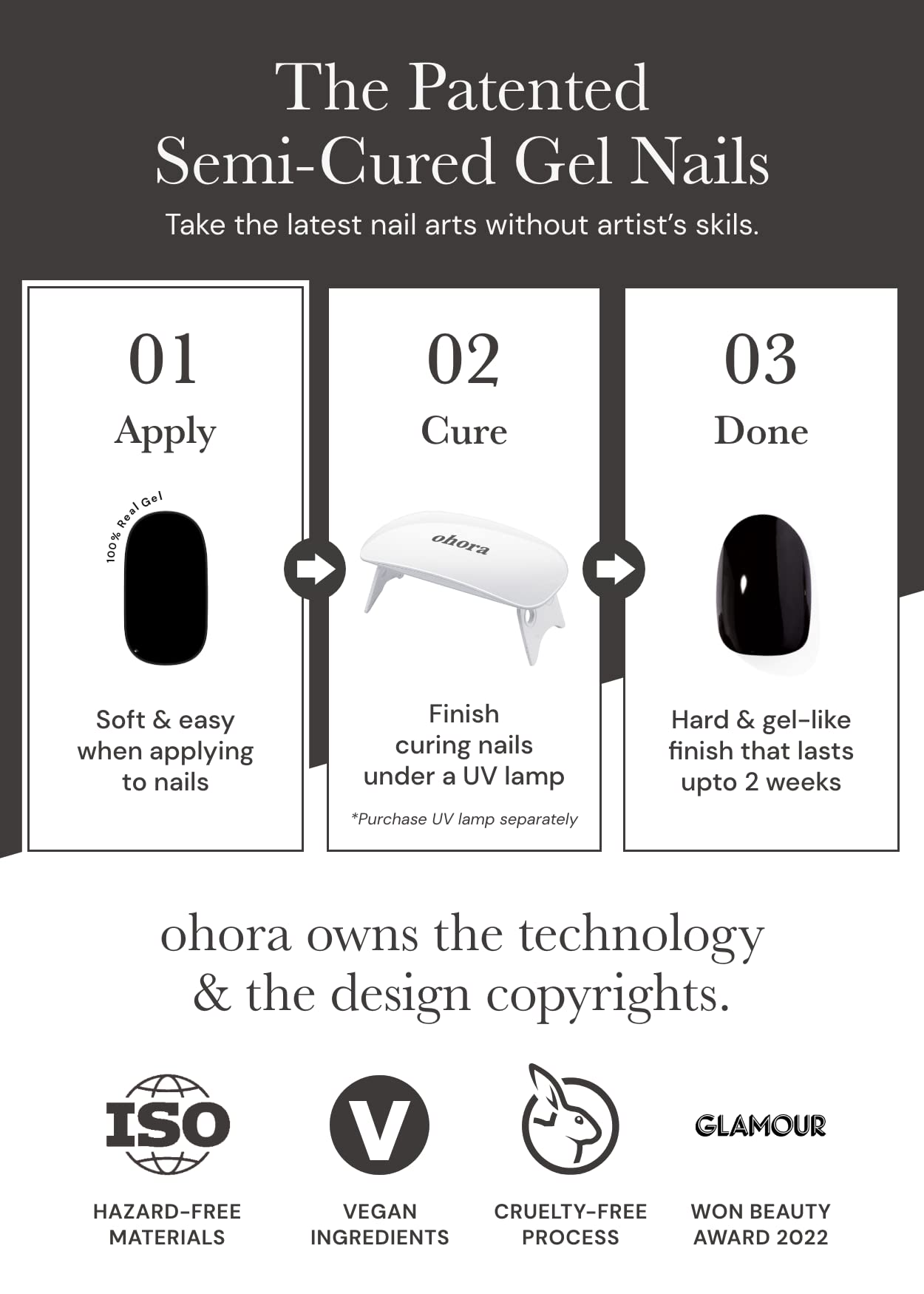 ohora prep pads and file included with N Bare Plum kit