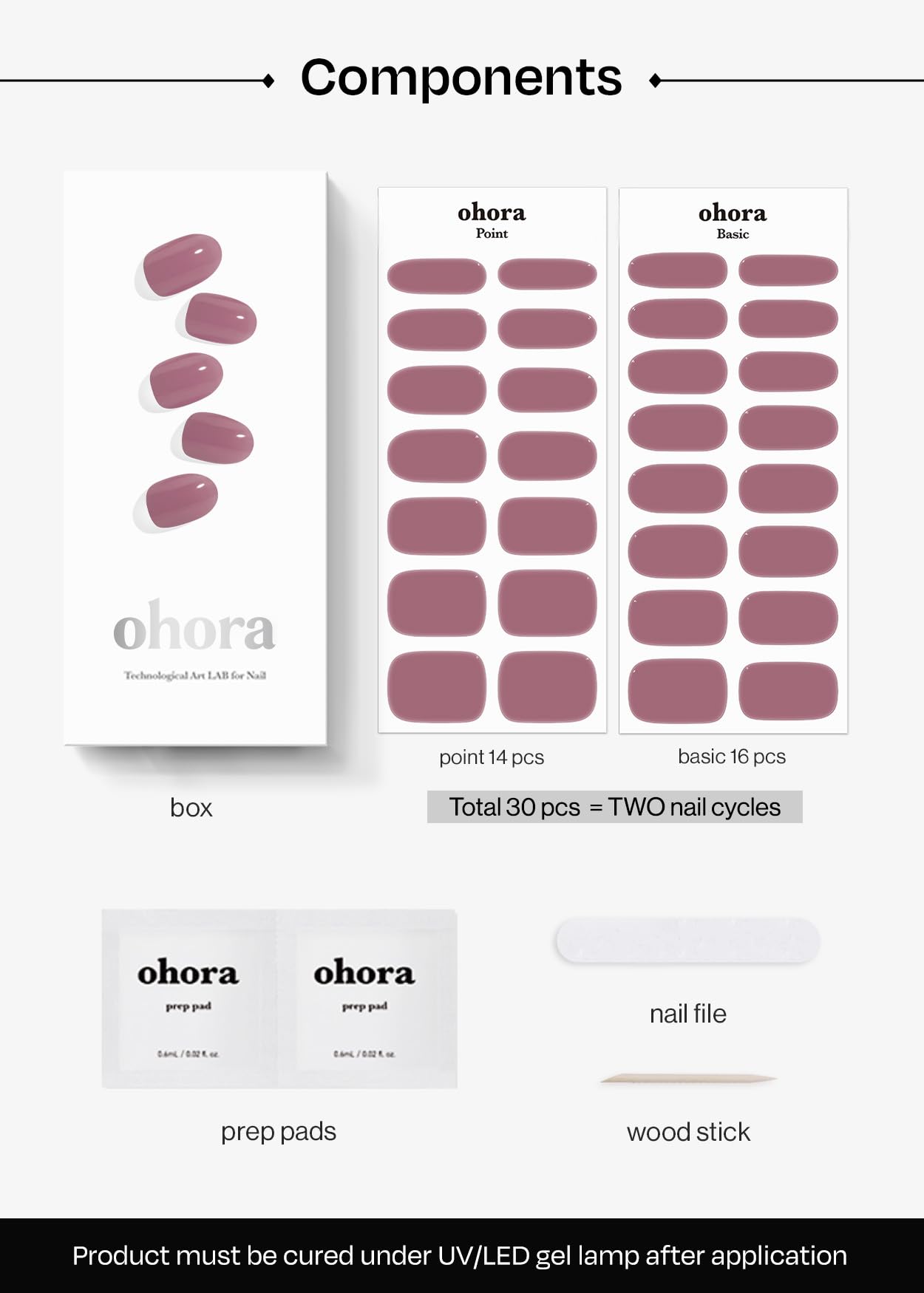 ohora N Bare Plum strips being peeled off easily for removal
