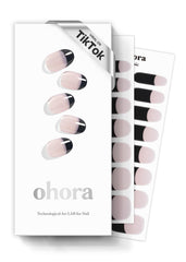 ohora semi cured gel nail strips n chic french box for at home salon results